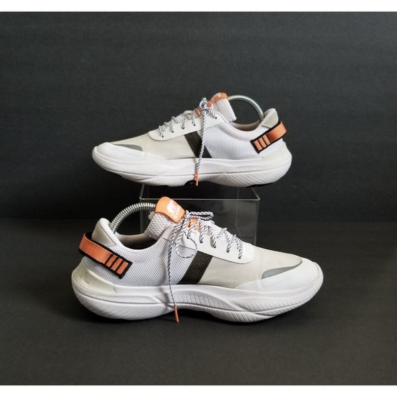 SOREL Kinetic Breakthru Tech Lace Sneakers Sz 10 41 White Orange Gray - Picture 4 of 13
